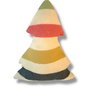 Hudson Bay stripe throw pillow Tree Shape Handmade Feom Vintage Blanket